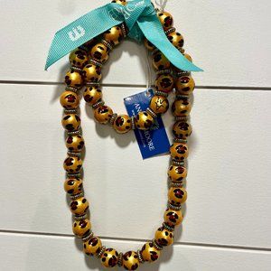 Leopard Life Classic Necklace and Bracelet Set by Angela Moore